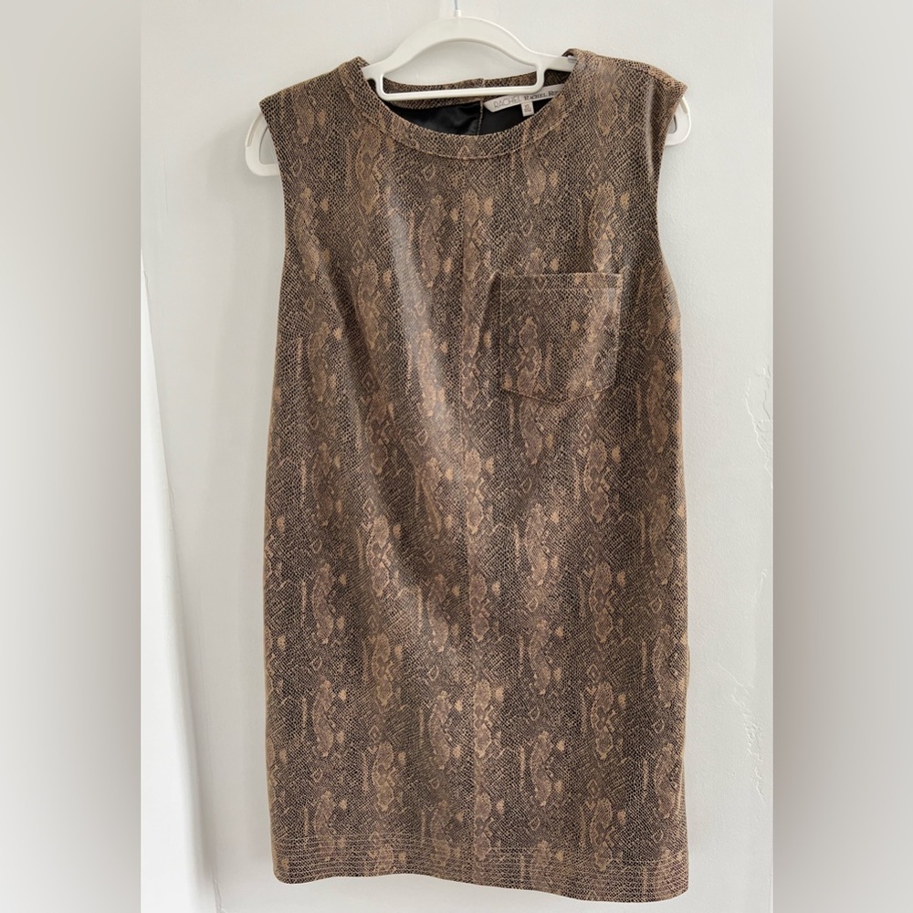 Rachel Roy Snakeskin Print Dress XS